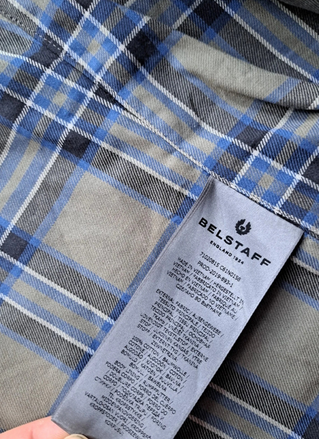 Belstaff Wachsjacke Herren Gr.S