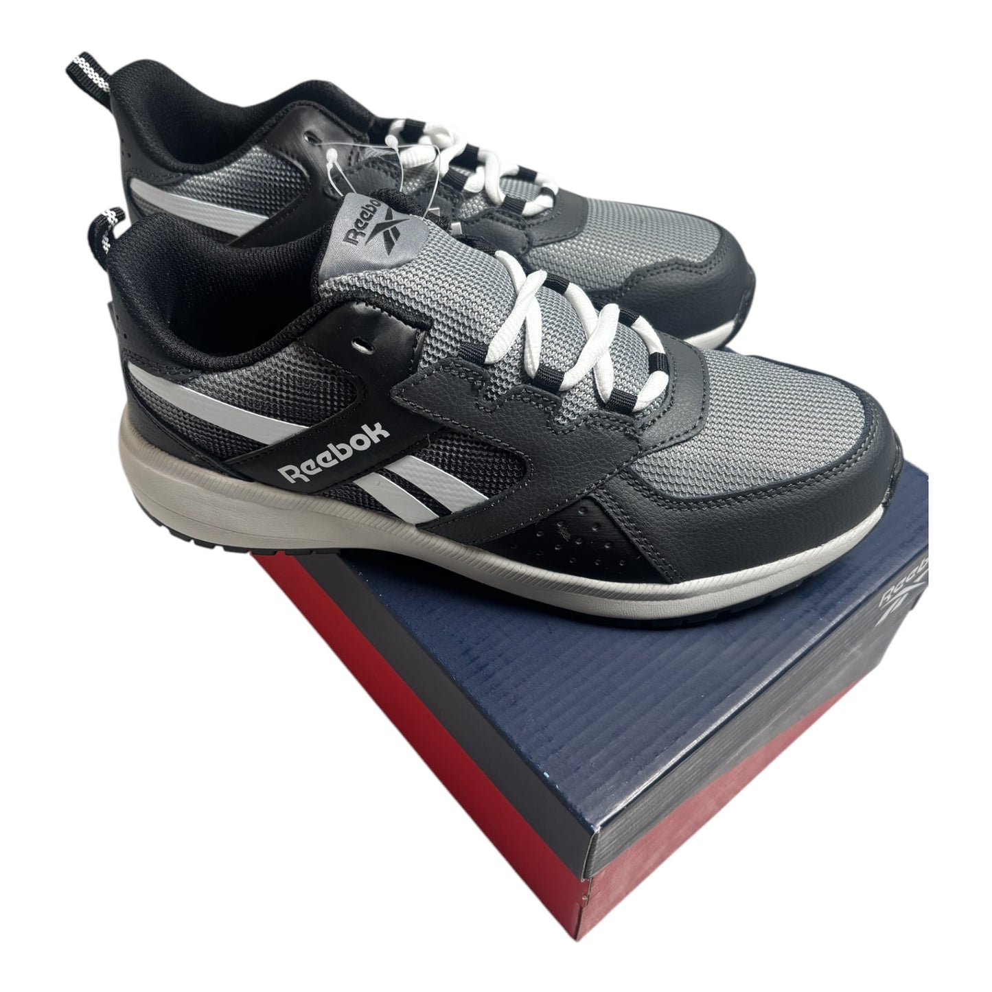 Reebok Road Supreme 2.0 – Schwarz/Weiß (Größe 38)