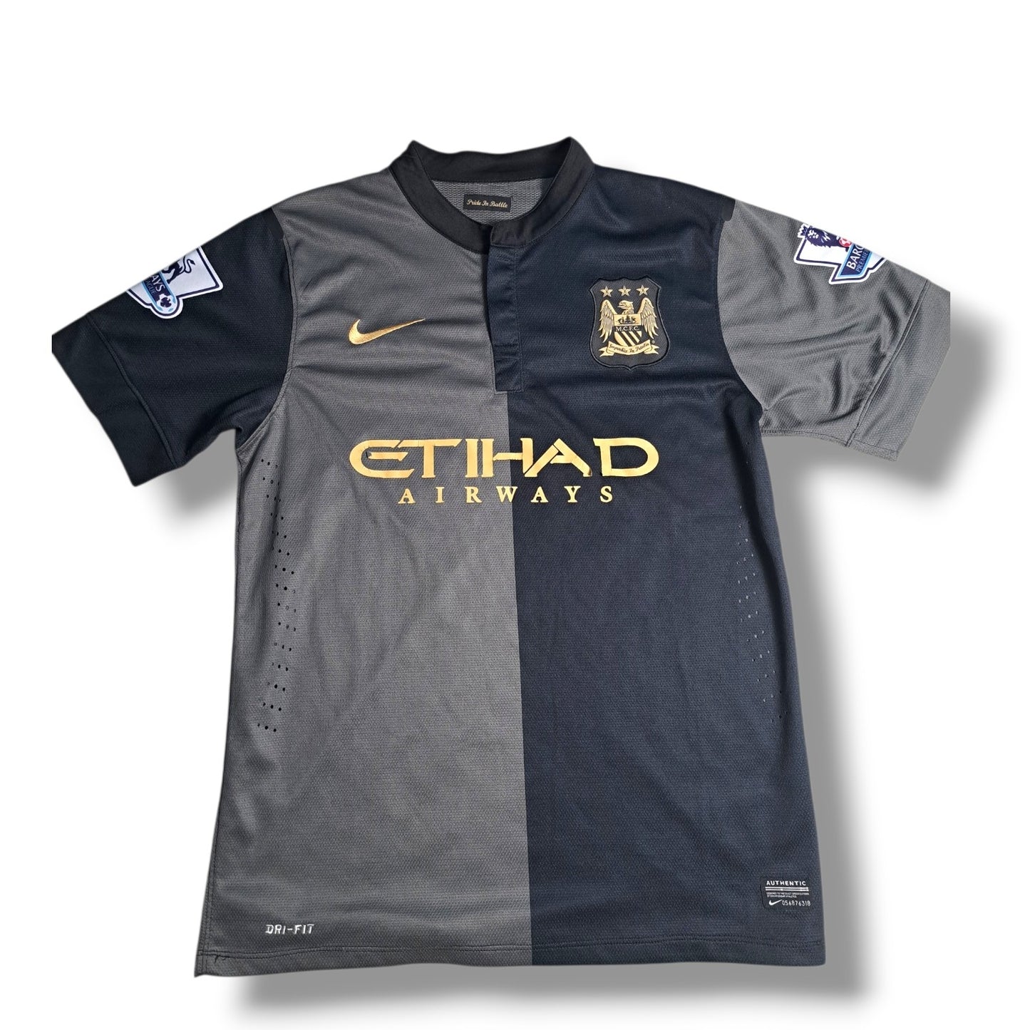 Retro Manchester City Trikot mit schlechten Druck/ Gr M