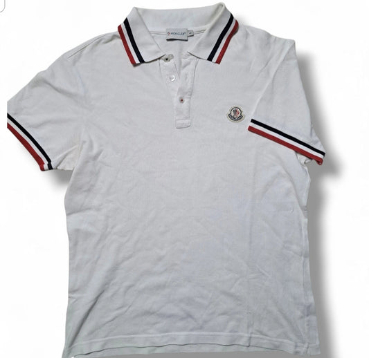Moncler Polo Gr. L Farbe Weiß